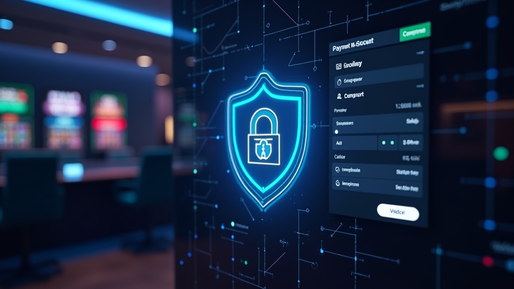 Secure casino payment dashboard with verified account and support panel